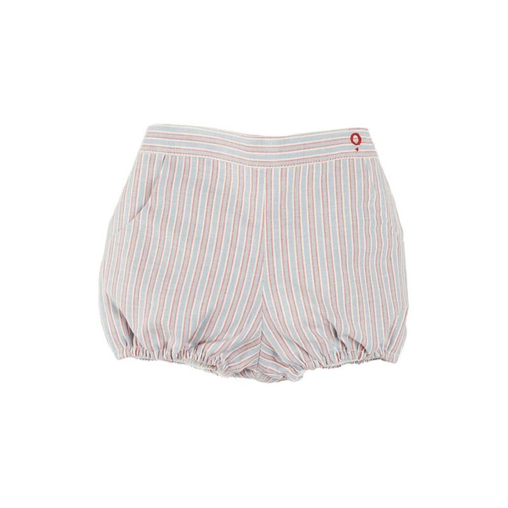Pepa London Girls  Beaufort Striped Button Detail Bloomer, Red